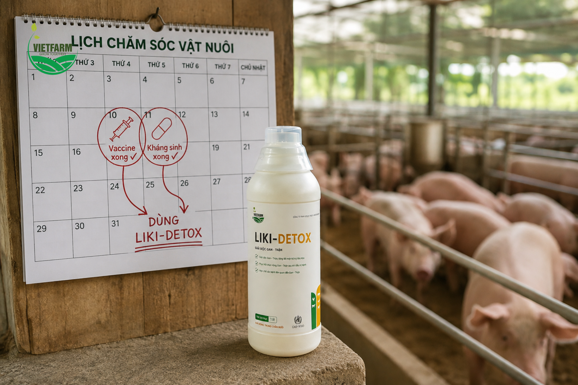 Liki-Detox phát huy hiệu quả tốt nhất khi dùng ngay sau đợt điều trị kháng sinh hoặc ngay sau khi làm vaccine — đúng thời điểm gan, thận đang chịu tải cao nhất từ việc chuyển hóa và đào thải.