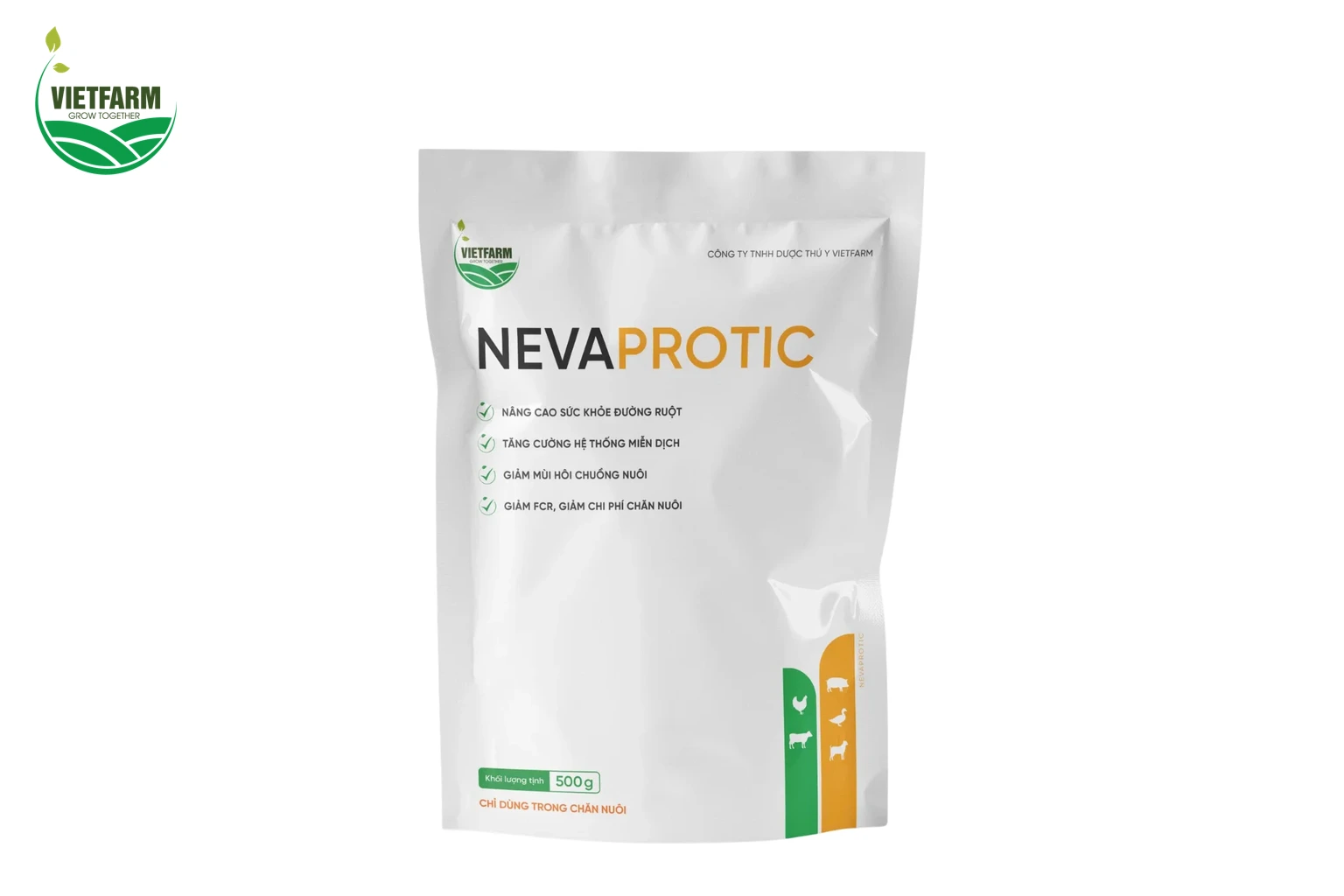 Nevaprotic của Vietfarm, chế phẩm lợi khuẩn hỗ trợ phục hồi đường ruột.